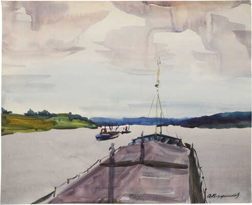 Ведерников Александр Семенович. На реке 